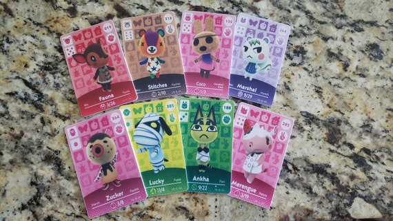 Animal Crossing Amiibo Cards Handmade Get Your Dream Etsy