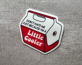 Don't Hate Me Just Because I'm A Little Cooler Vinyl Water-Resistant Sticker