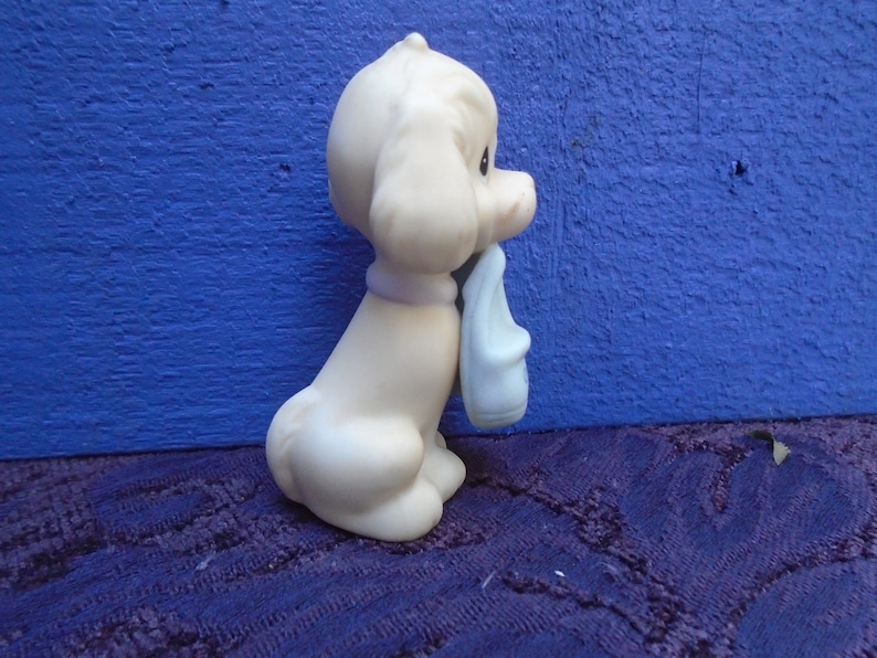 ENESCO Vintage Precious Moments 1982 Dog With Dad Slippers Jonathon /& David 3Tall