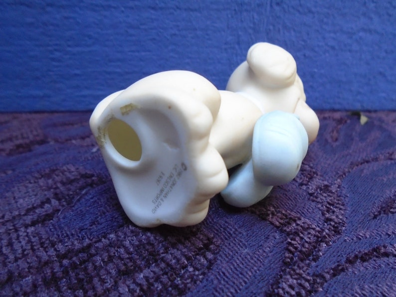 ENESCO Vintage Precious Moments 1982 Dog With Dad Slippers Jonathon /& David 3Tall