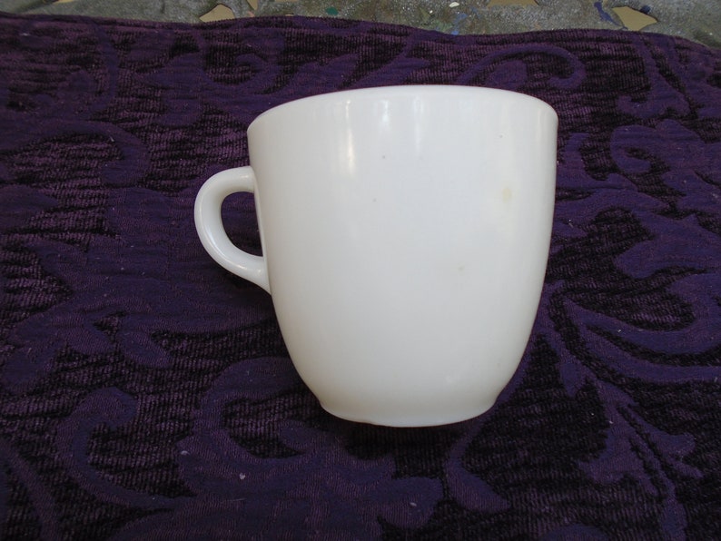 Vintage 1952 US Corning White Milk Glass Coffee Mug | Etsy