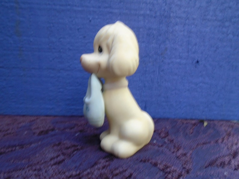 ENESCO Vintage Precious Moments 1982 Dog With Dad Slippers Jonathon /& David 3Tall