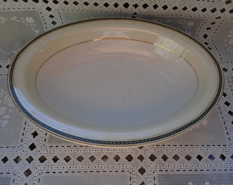 Vintage Oval Handled Dish~8 Hrs Research Shows Nothing~No Info Found~Excellant Condition~Beautiful~Signed T M China in Gold or F M China