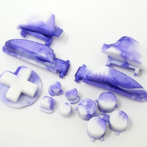 Lavender Clouds Switch 1 Pro Controller Buttons
