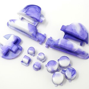 Glossy Lavender Clouds Switch 1 Pro Controller Buttons