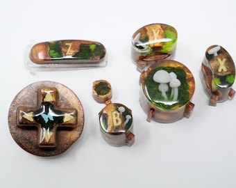 Beware the Forest&#39;s Mushrooms - Flat Style GameCube Button Set