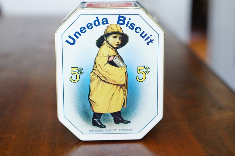 Nabisco Vintage Uneeda Biscuit Kitchen Tin Canister
