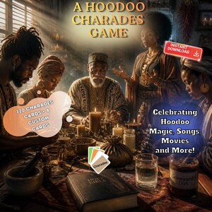 A Hoodoo Charades Game: Rootwork Party Activity, Printable Game Night, Black Culture (Digital Download)