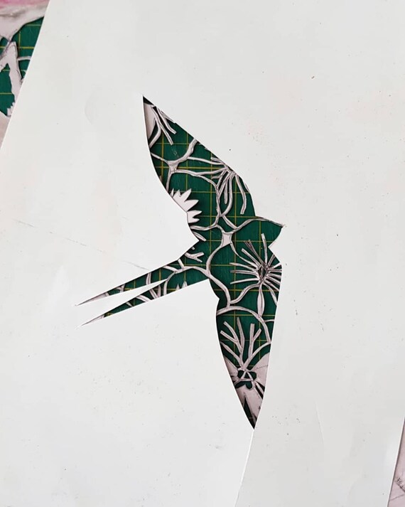 Swallow print sweatshirt new arrivals