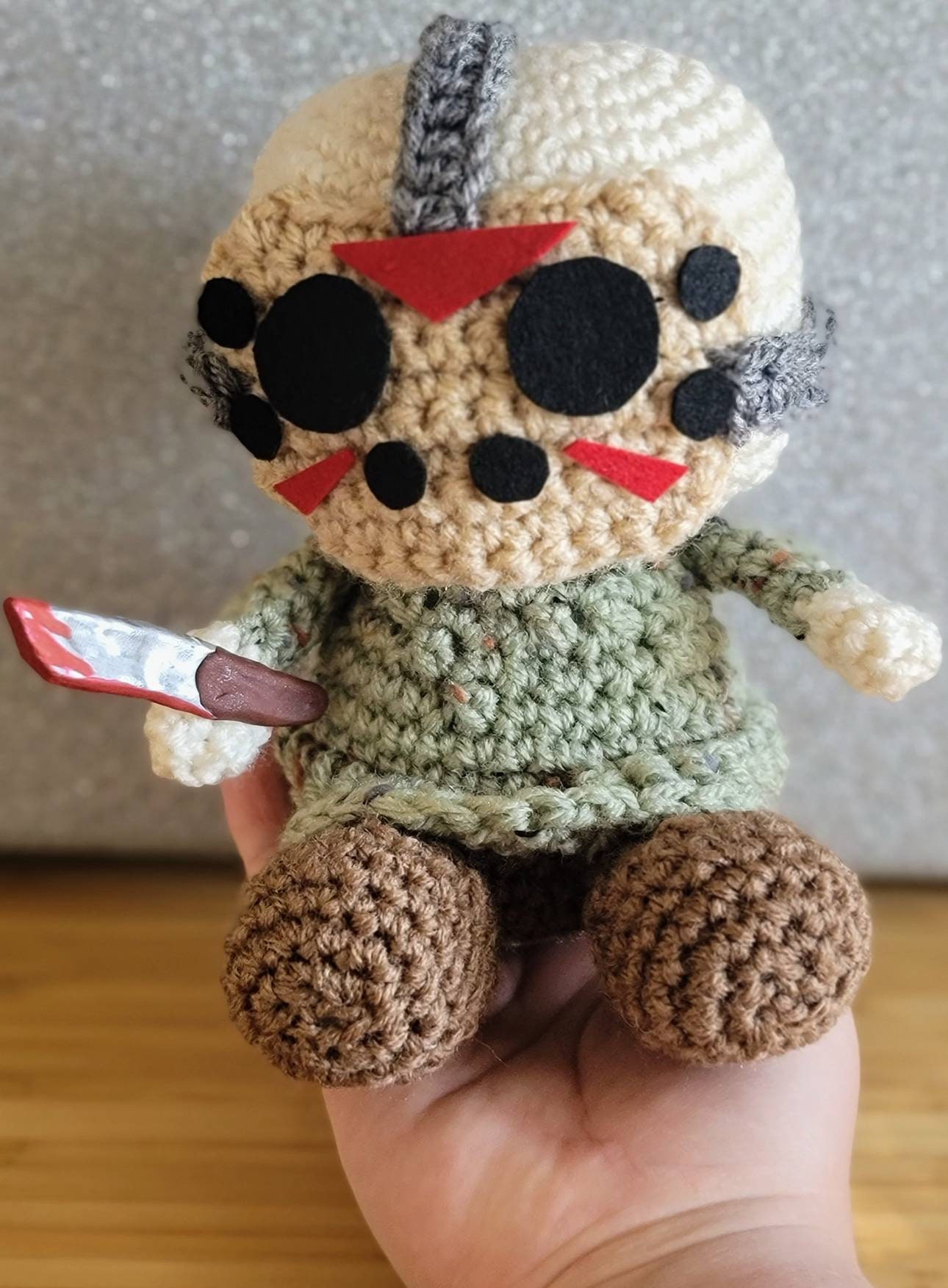 Jason Voorhes Inspired Crochet Plush