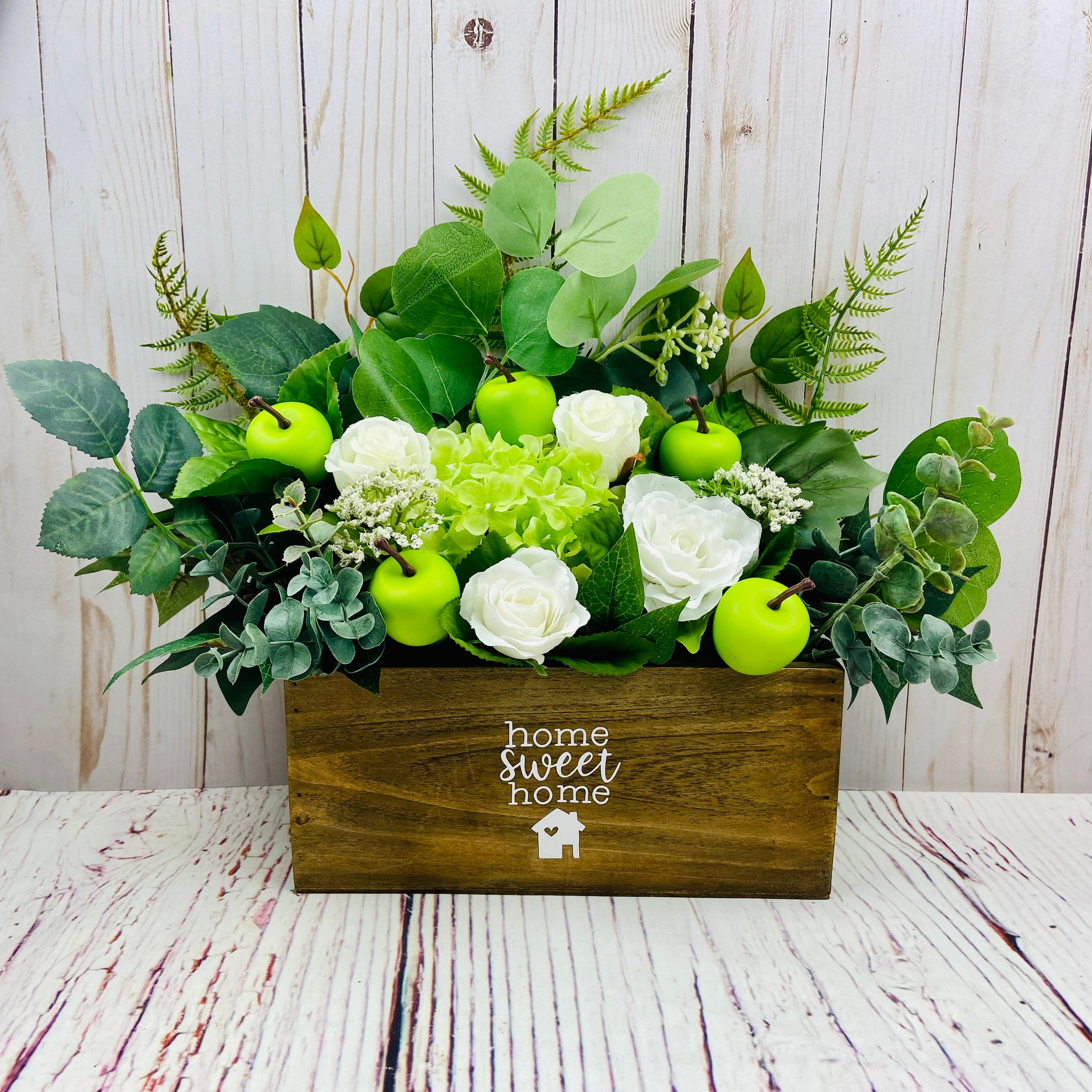 Apple Table Decor Green Apple Decor Apple Decor for Kitchen Etsy