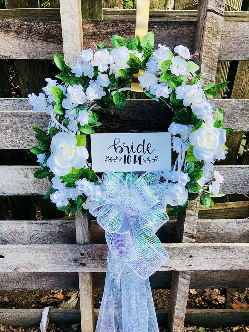 Wedding Wreath Wedding Decor Veil Wreath Bridal Wreath Etsy