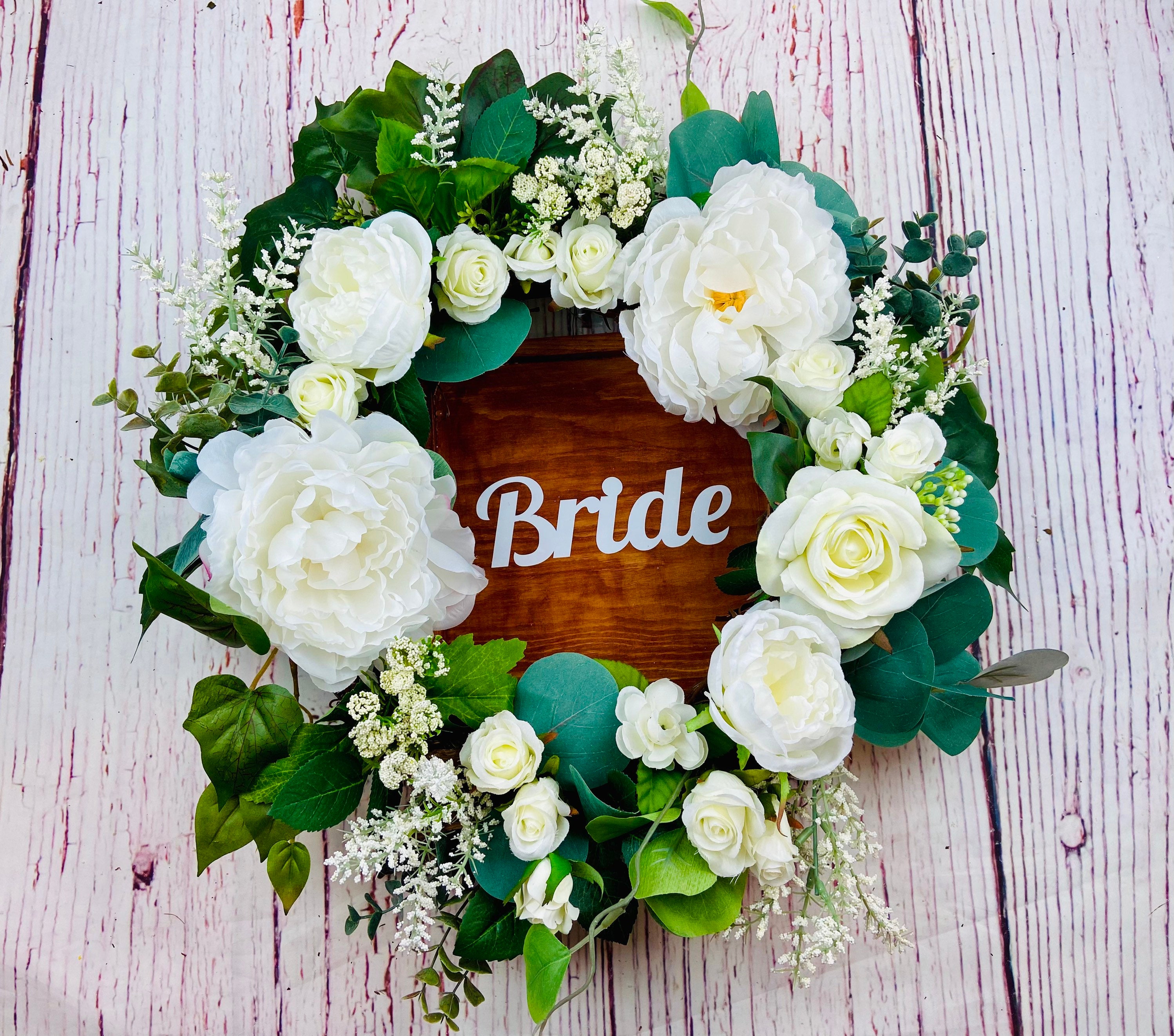 Bride to Be Wreath White Wedding Wreath Bride Wreath for Etsy