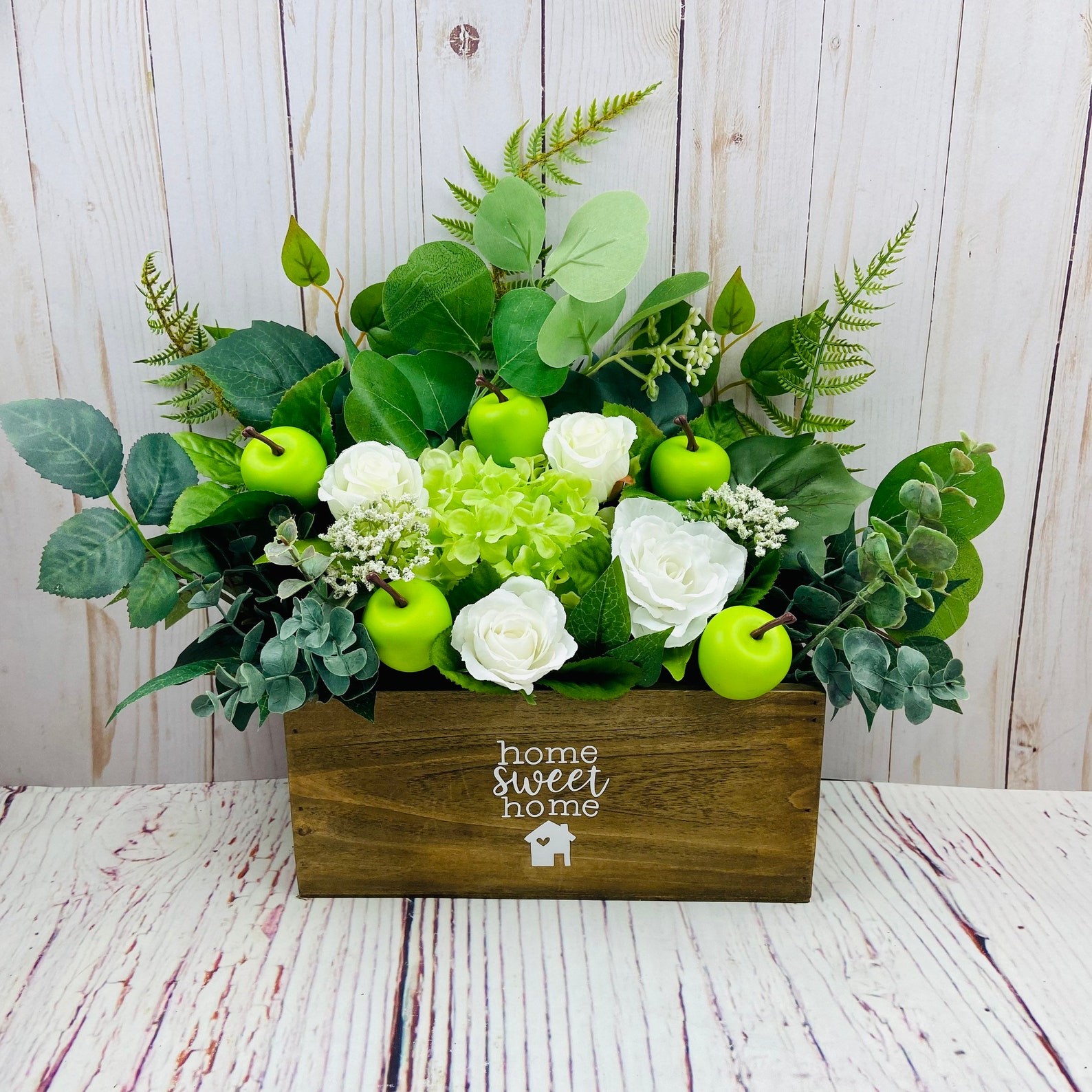 Apple Table Decor Green Apple Decor Apple Decor for Kitchen Etsy