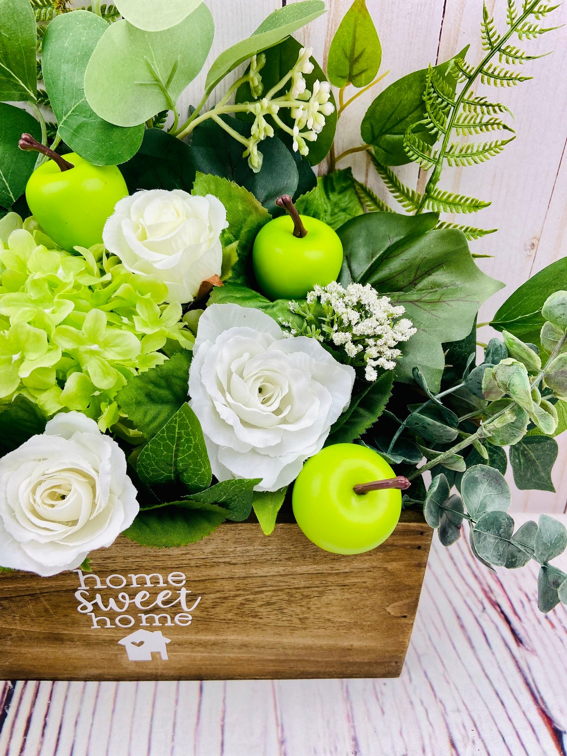 Apple Table Decor Green Apple Decor Apple Decor for Kitchen Etsy