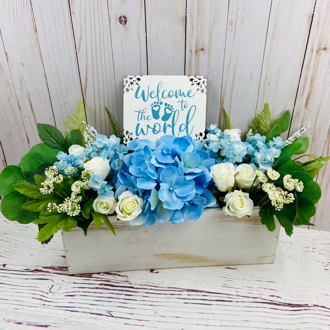 Boy Baby Shower Centerpiece Baby Boy Centerpiece Baby Boy Etsy