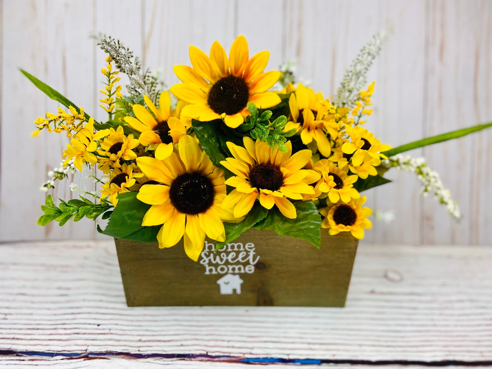 Sunflower Arrangement Sunflower Centerpiece Sunflower Floral Etsy