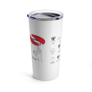 Scuba Hand Signals Tumbler Scuba Travel Mug Scuba Mug Diver Mug Scuba Gift Diver Gift Scuba Cup Diver Cup Scuba Diver Gift Scuba Diver Cup