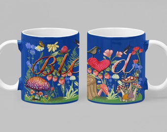Cottagecore caneca incrivelmente abençoada cottagecore cogumelo canecas cogumelo floral caneca cogumelo mágico cottagecore caneca cogumelo caneca de café