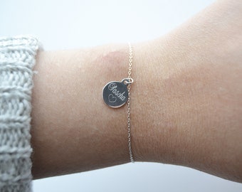 925 silver bracelet with engraving