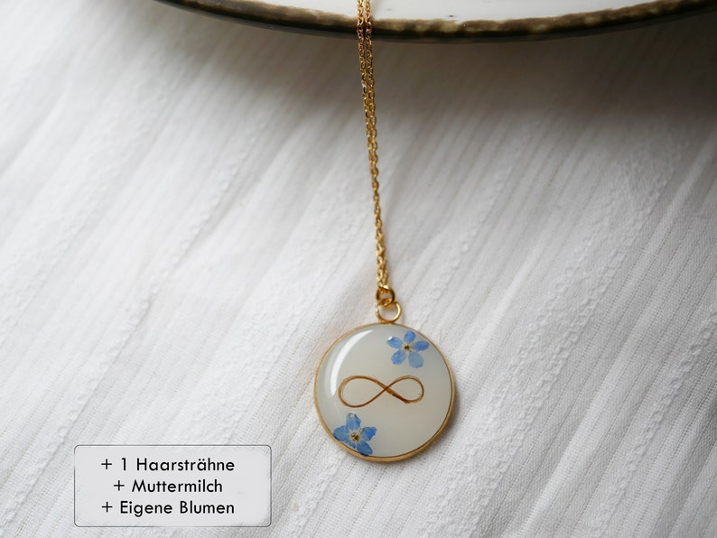 925 Silber Halskette / Haare in Halskette / Muttermilch Kette | Etsy