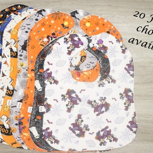 Halloween Baby Bibs, Baby Bibs, Infant Cotton Bib, Toddler Cotton Bib, Handmade Bib, Burp cloth, Halloween Bib, Washable Bibs