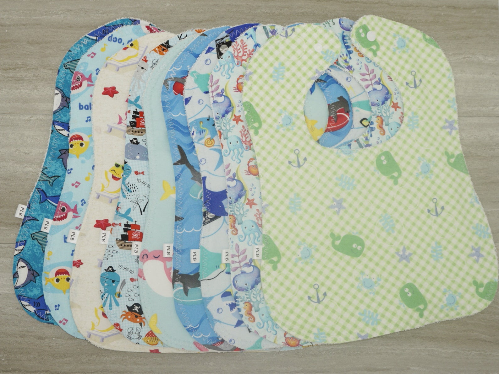 Fish Baby Bibs / Baby Shark Bibs/ Infant Bib / Toddler Bib / Etsy