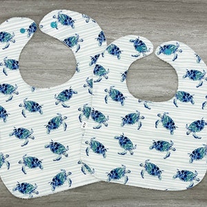 Turtle Baby Bib, Baby Bibs, Infant Bib, Toddler Bib, Washable Baby Bibs, Cotton Bib, Burp Cloth