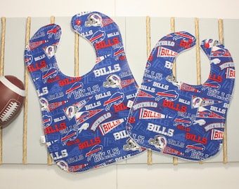 Buffalo Bills Baby Bibs, Handmade Bibs, Infant Washable Bib, Toddler Washable Bib, Burp Cloth, NFL Bibs