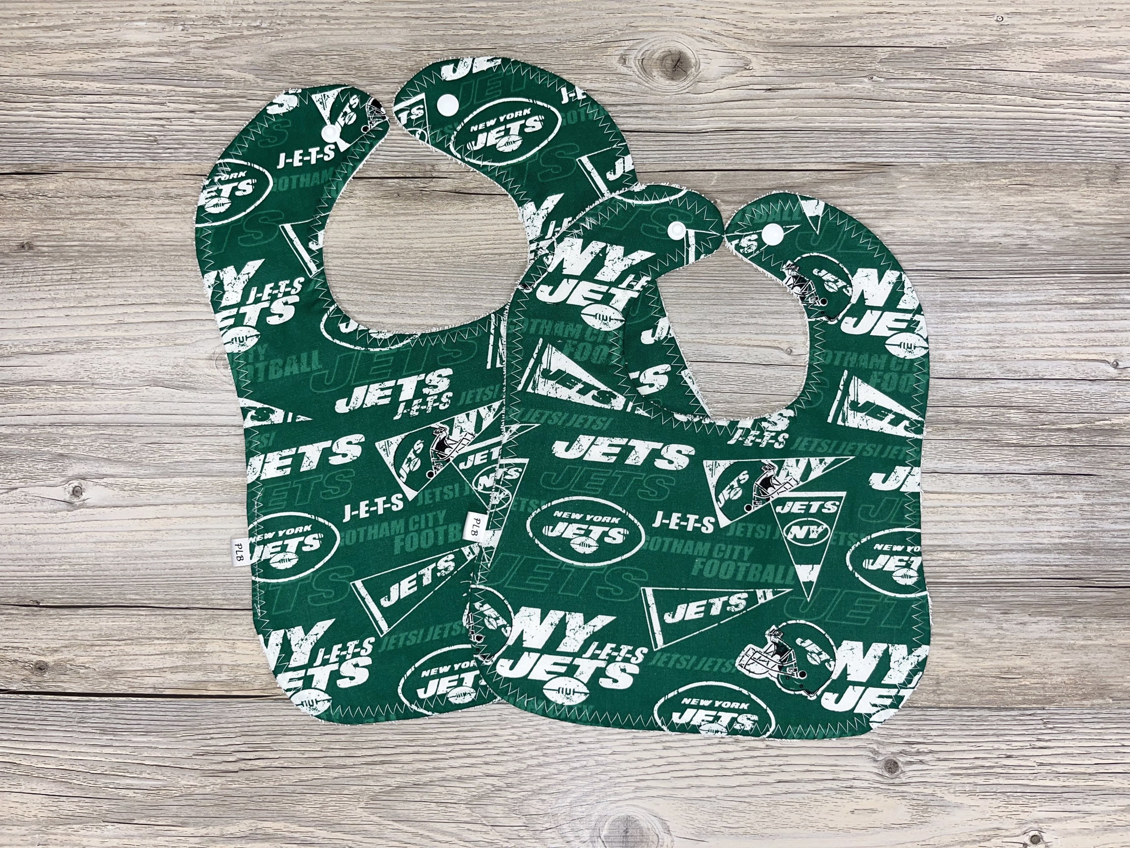 Outerstuff NFL New York Jets Newborn One Size Fair Catch 3 Piece Bib Set