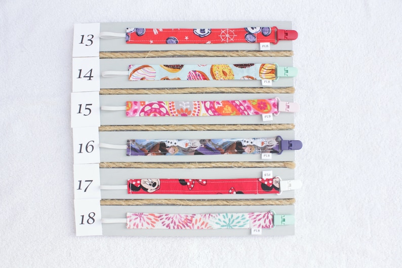 Pacifier Clips Baby girl pacifier clips Baby boy pacifier clips Custom Handmade Pacifier Clips