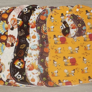 Thanksgiving Baby Bibs, Baby Bibs, Infant Bibs, Toddler Bibs, Washable Baby Bibs, Cotton Bibs, Burp cloth