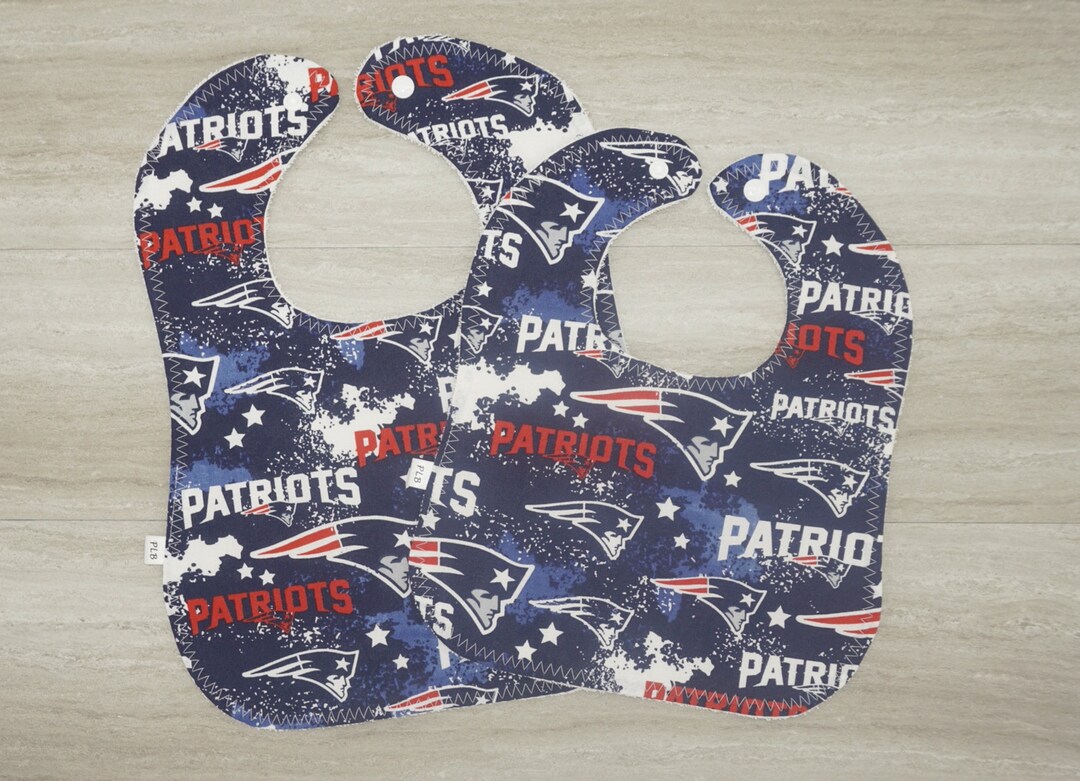 New England Patriots Baby Bib, Infant Cotton Bib, Toddler Bib, Burp ...