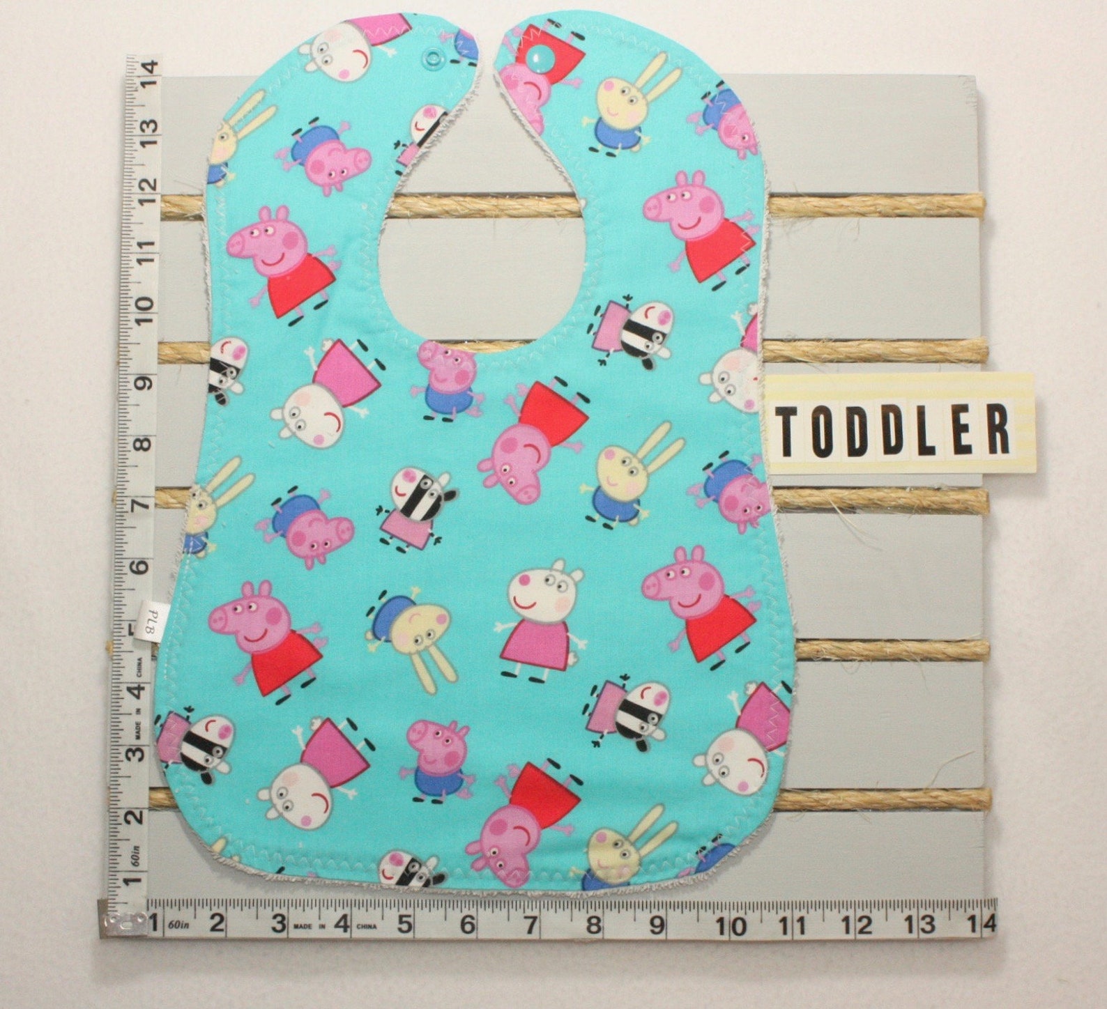 Peppa Pig Baby Bibs / Infant Washable Cotton Bib / Handmade Etsy