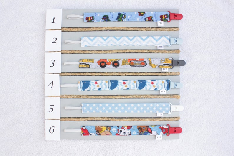 Pacifier Clips Baby girl pacifier clips Baby boy pacifier clips Custom Handmade Pacifier Clips