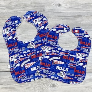 Buffalo Bills Baby Bibs, Handmade Bibs, Infant Washable Bib, Toddler Washable Bib, Burp Cloth, NFL Bibs