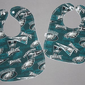 Philadelphia Eagles Bibs, NFL Baby Bib, Washable Infant Cotton Bibs, Washable Toddler Bib, Burp cloth