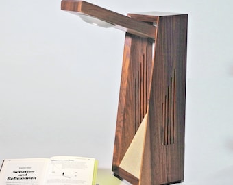 Desk lamp, table lamp, wooden lamp, LED, reading lamp