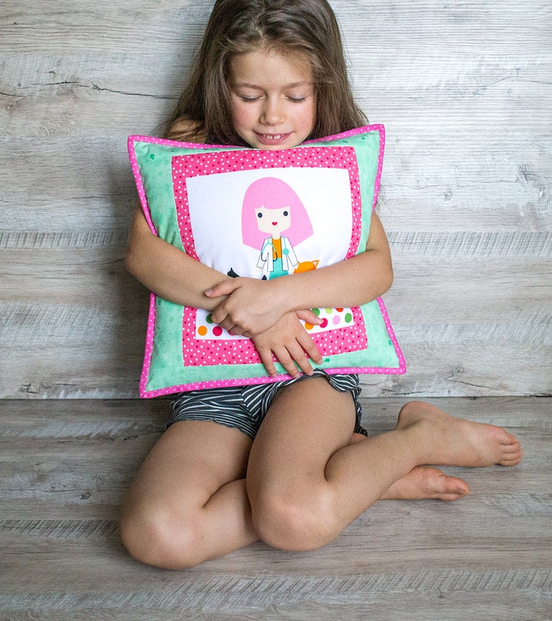 Kids pillow Nursery decorations for girl Pillow covers Pink Etsy