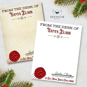 Carta intestata di Babbo Natale stampabile - Download digitale