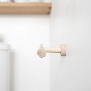 Modern Wood Dowel Toilet Paper Holder, Wood, Dowel, Bathroom Accessories Bild 8