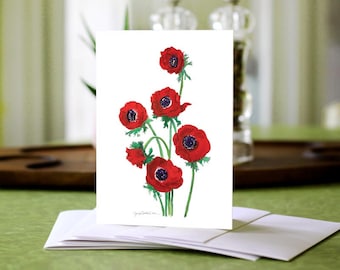 3 - Pack Floral Note Cards