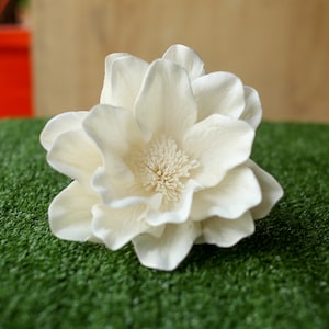 5 Stück Magnolie 10 cm. Blumen Diffusor Handmade Sola Holz Großhandel Spa Hochzeit Handwerk