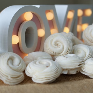 50 Shell 5 cm Durchmesser Sola Holzblumen Kunstblumen für die Dekoration Großverkauf Shop Diffusor Handmade Spa Hochzeit Handwerk