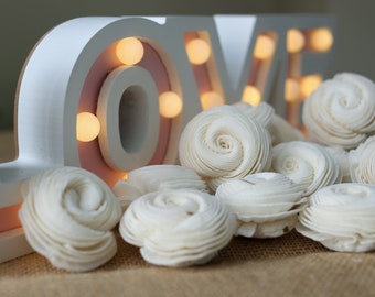 50 Sola Wood Flowers (5cm) - Handmade Shells for Diffuser, Wedding, Craft, Aroma Diffuser