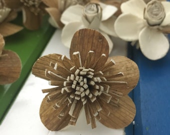 50 Sola Wood Flowers (5cm) - Handmade Spa Diffuser, Wedding Craft