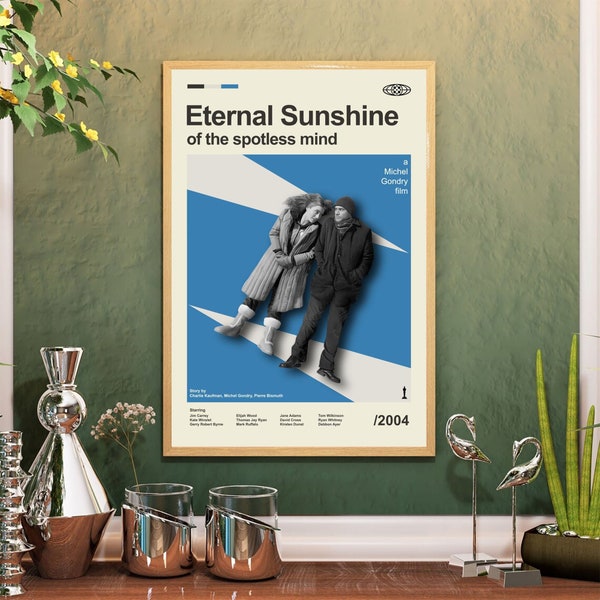 Eternal Sunshine of the Spotless Mind Poster, Movie Poster Digital Print, Wall Art Living Room Decor, Minimalist Movie Wall Art