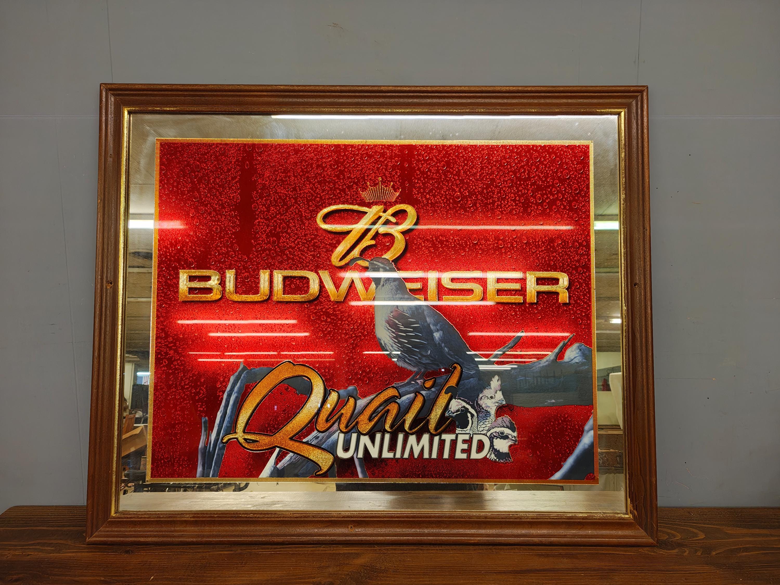 Vintage Budweiser Mirror - Etsy