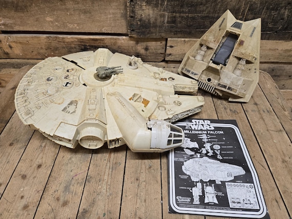 Vintage Kenner Star Wars 1978 Millenium Falcon Ship With Original