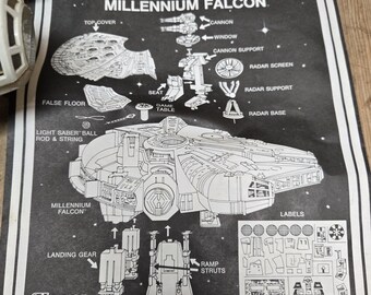 Vintage Kenner Star Wars 1978 Millenium Falcon Ship With Original